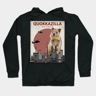 Quokkazilla Quokka Giant Monster Parody Hoodie